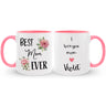 Custom Best Mom Ever Coffee Mug with Name, Mother's Day / Birthday Gift