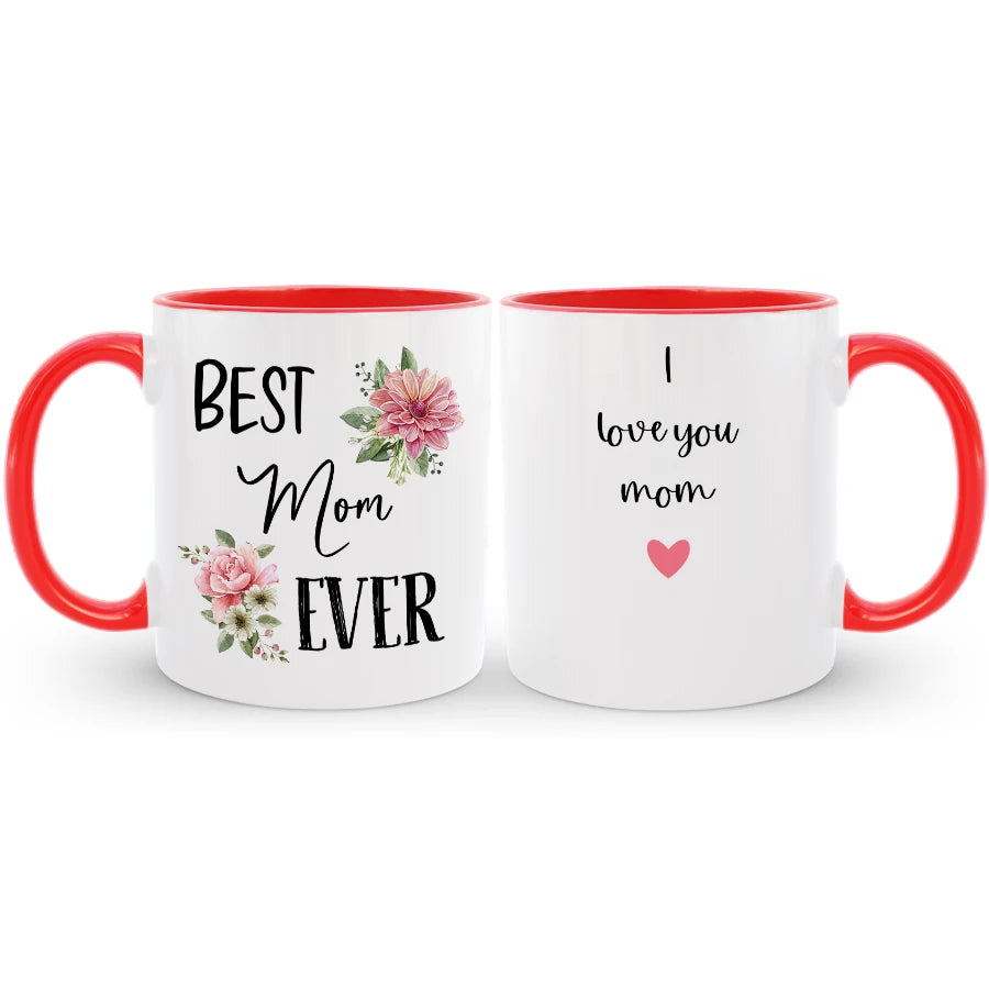 Custom Best Mom Ever Coffee Mug with Name, Mother's Day / Birthday Gift