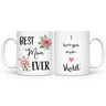 Custom Best Mom Ever Coffee Mug with Name, Mother's Day / Birthday Gift