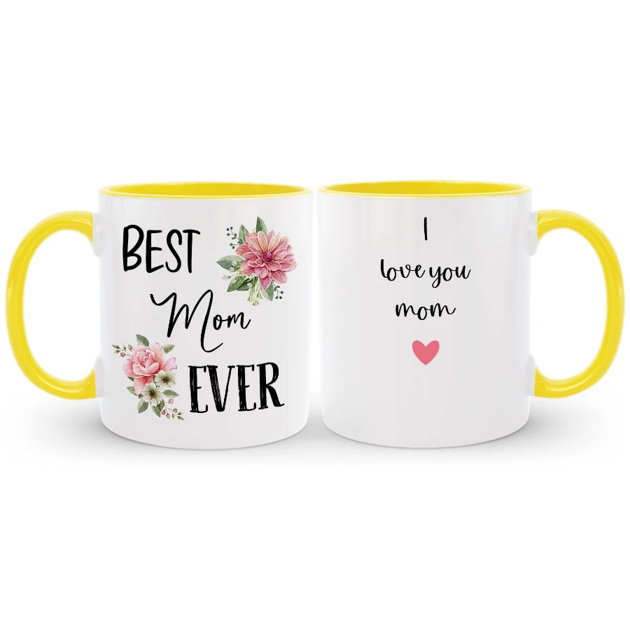 Custom Best Mom Ever Coffee Mug with Name, Mother's Day / Birthday Gift