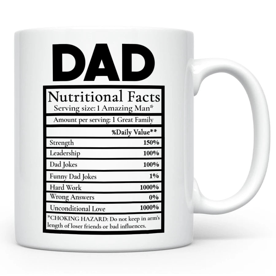 Funny Dad Coffee Mug, Birthday Fathers Day Gift for Daddy