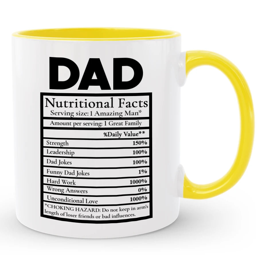 Funny Dad Coffee Mug, Birthday Fathers Day Gift for Daddy