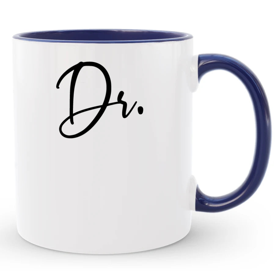 Custom Dr Coffee Mug, Personalized PhD Graduation Gift