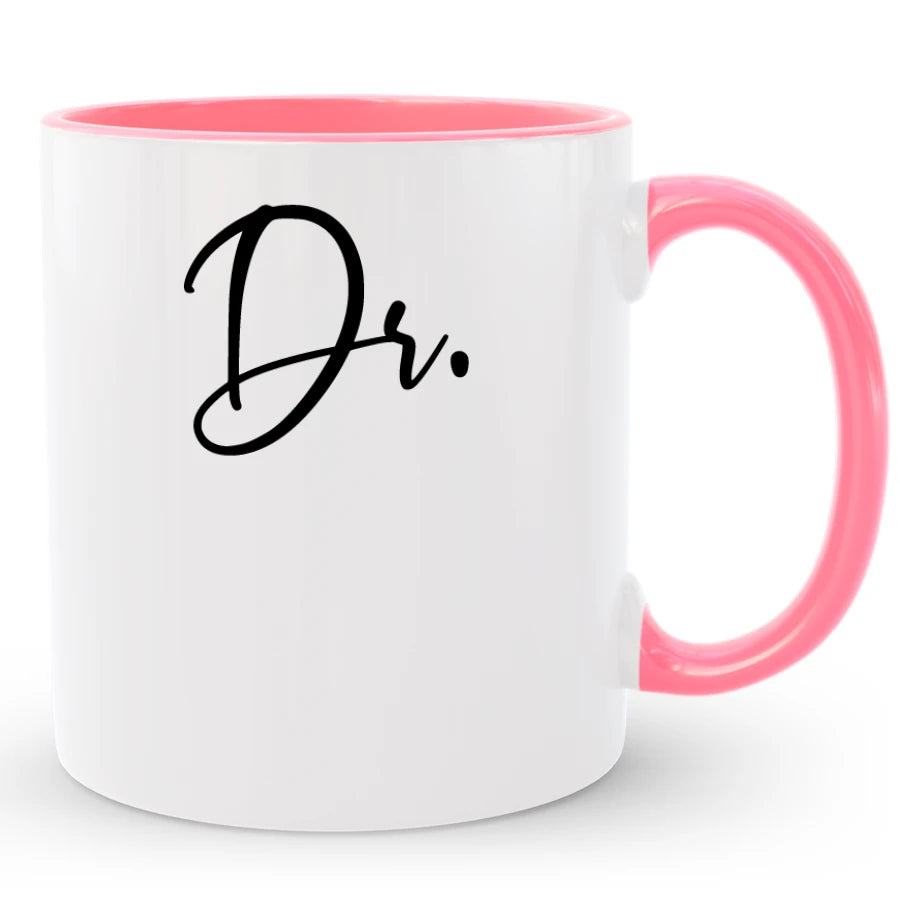 Custom Dr Coffee Mug, Personalized PhD Graduation Gift