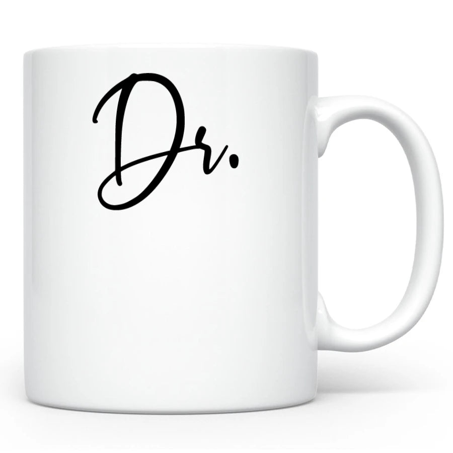 Custom Dr Coffee Mug, Personalized PhD Graduation Gift