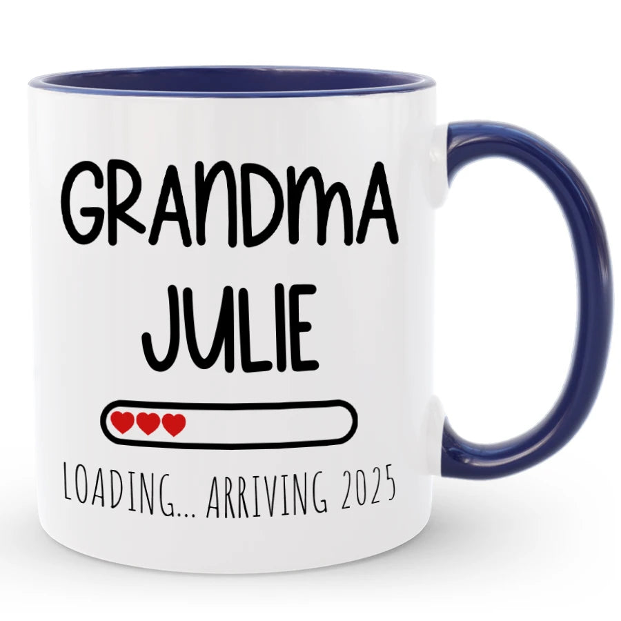 Custom New Grandma Gift, First Time Granny / Pregnancy Announcement Coffee Mug