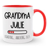 Custom New Grandma Gift, First Time Granny / Pregnancy Announcement Coffee Mug