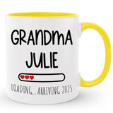 Custom New Grandma Gift, First Time Granny / Pregnancy Announcement Coffee Mug