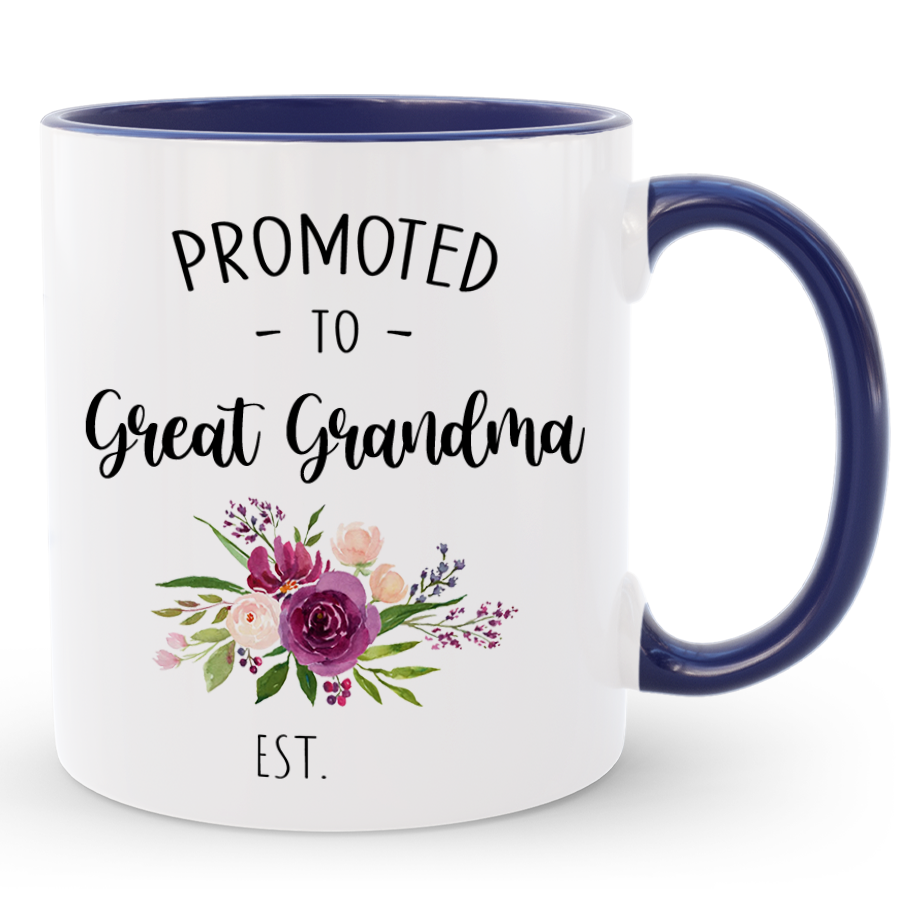 Custom Great Grandma Mug, Promoted to Great Grandma Gift