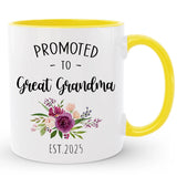 Custom Great Grandma Mug, Promoted to Great Grandma Gift