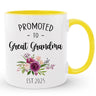 Custom Great Grandma Mug, Promoted to Great Grandma Gift