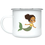 Custom Kids Mug for Girls, Mermaid Hot Chocolate Toddler Mug