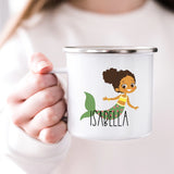 Custom Kids Mug for Girls, Mermaid Hot Chocolate Toddler Mug