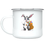 Custom Kids Mug with Name for Girls, Bunny Hot Chocolate Toddler Mug