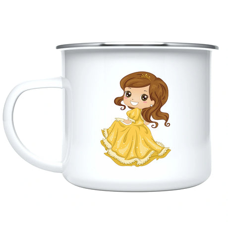 Customized Kids Mug with Name, Princess Girl Hot Chocolate Toddler Mug