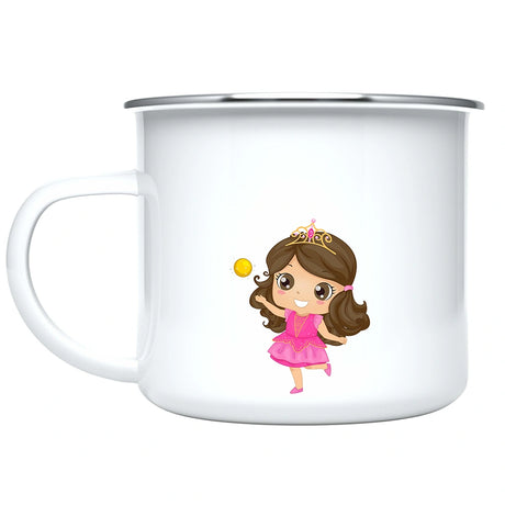 Custom Kids Mug with Name for Girls, Princess Hot Chocolate Toddler Mug