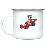 Custom Name Kids Mug, F1 Car Hot Cocoa Mug for Toddler Boy