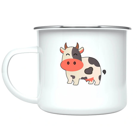 Custom Kids Mug with Name for Boys & Girls, Cow Hot Chocolate Toddler Mug