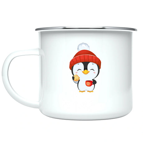 Customized Kids Mug with Name for Boys & Girls, Penguin Hot Chocolate Toddler Mug