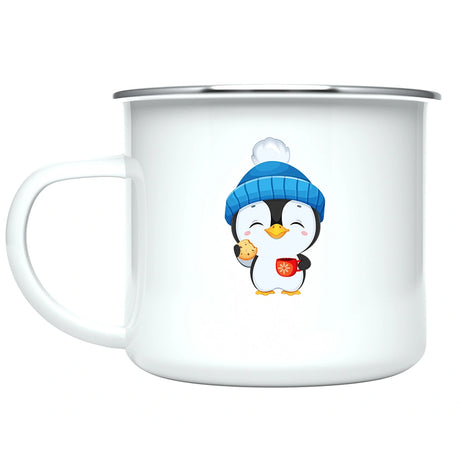 Custom Kids Mug with Name for Boys & Girls, Penguin Hot Chocolate Toddler Mug