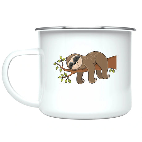 Custom Kids Mug with Name for Boys & Girls, Sloth Hot Chocolate Toddler Mug