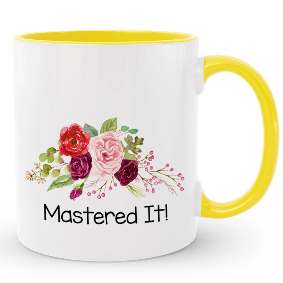 Custom Master's Degree Graduation Mug Gift with Name and Year