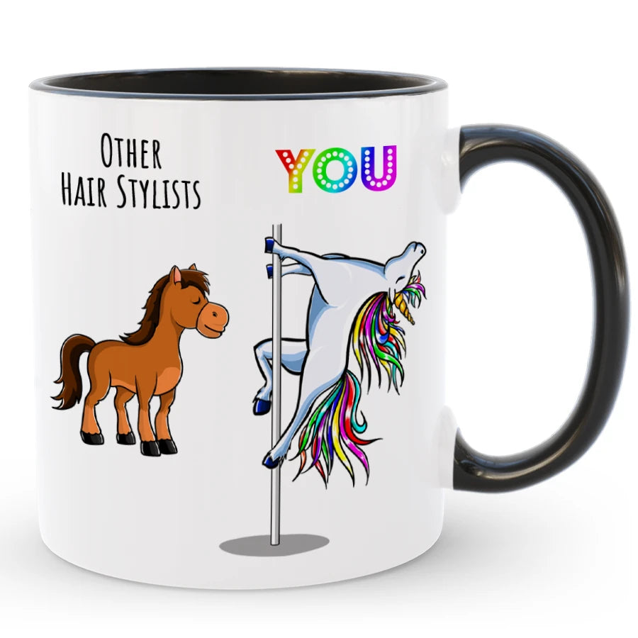 Custom Hair Stylist Coffee Mug, Funny Gift for Hairdresser