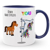 Custom Hair Stylist Coffee Mug, Funny Gift for Hairdresser