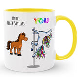 Custom Hair Stylist Coffee Mug, Funny Gift for Hairdresser