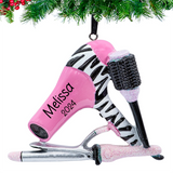 Personalized Hairdresser Christmas Ornament