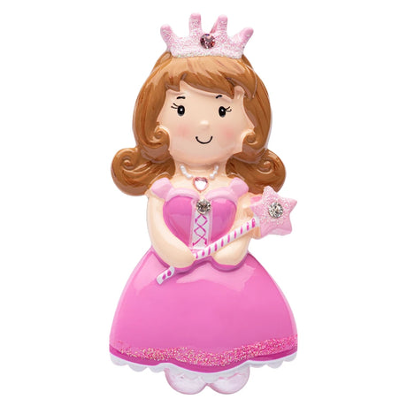 Personalized Princess Girl Christmas Ornament