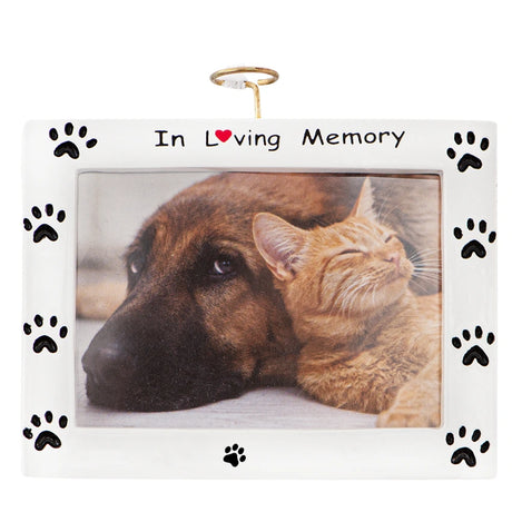 Personalized Pet Memorial Picture Frame Christmas Ornament