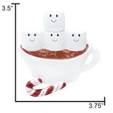 Personalized Hot Chocolate Family of 4 Christmas Ornament