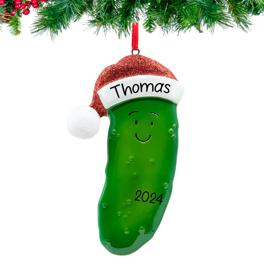 Personalized Christmas Pickle Ornament