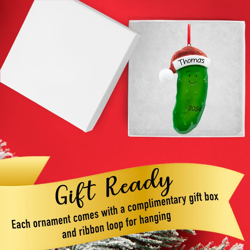 Personalized Christmas Pickle Ornament