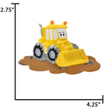 Personalized Bulldozer Christmas Ornament