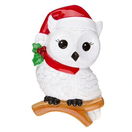 Personalized Owl Christmas Ornament