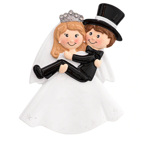 Personalized First Christmas as Mr and Mrs Ornament