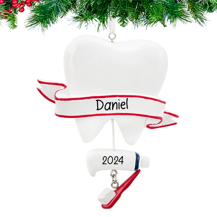 Personalized Dentist Christmas Ornament