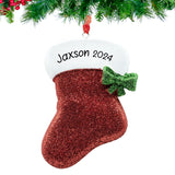 Personalized Stocking Ornament for Christmas Tree