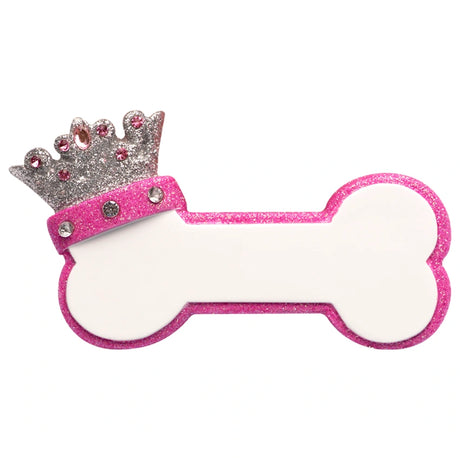 Personalized Princess Dog Bone Christmas Ornament