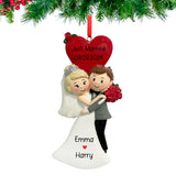 Personalized Our First Christmas Married Ornament