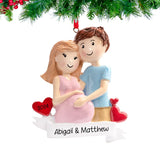 Personalized Pregnancy Christmas Ornament