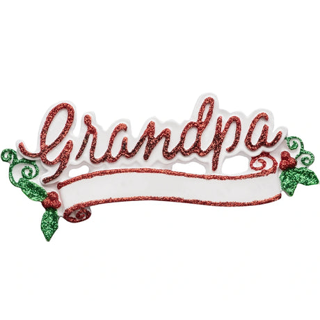 Personalized Grandpa Christmas Ornament