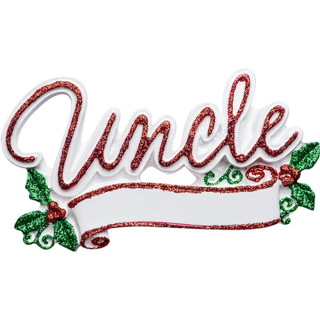 Personalized Uncle Christmas Ornament