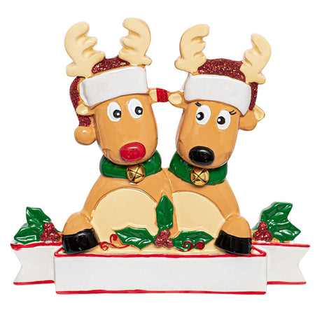 Personalized Reindeer Couple Ornament