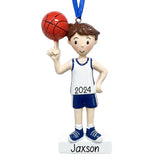 Custom Basketball Boy Christmas Ornament