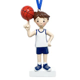 Custom Basketball Boy Christmas Ornament