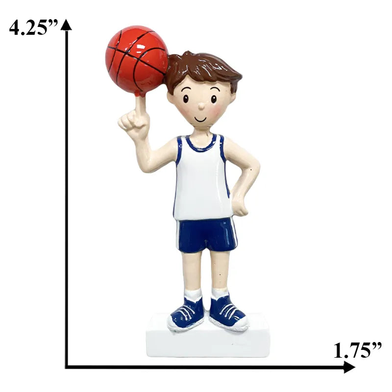 Custom Basketball Boy Christmas Ornament