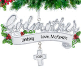 Personalized Godmother Christmas Ornament